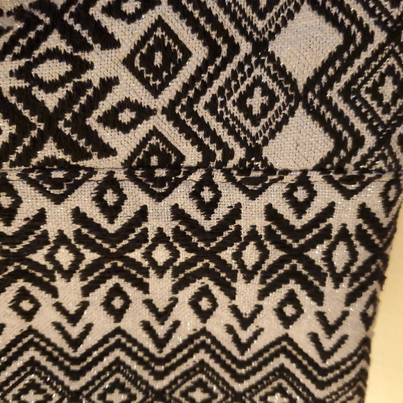 Chicos Black and White Striped Top Sz Xlrg/3 & Tote - Picture 11 of 12